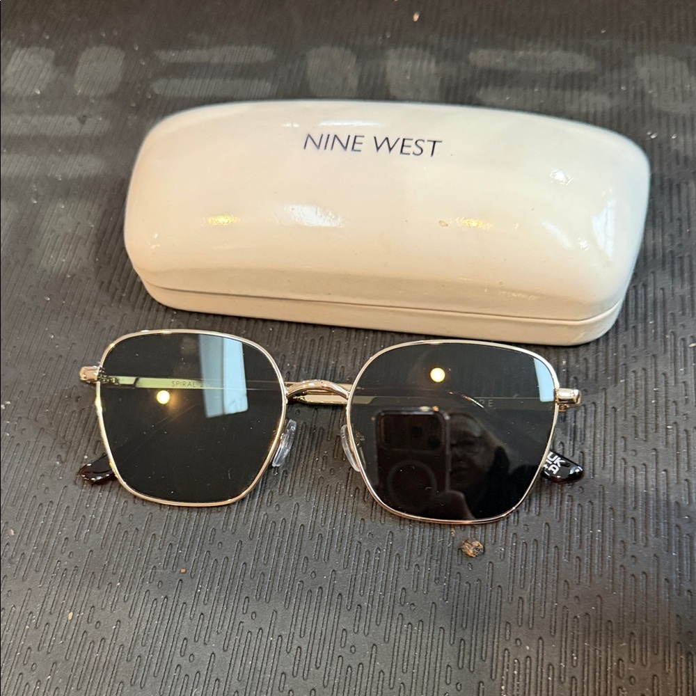 Nine West Gold and Black Sunglasses